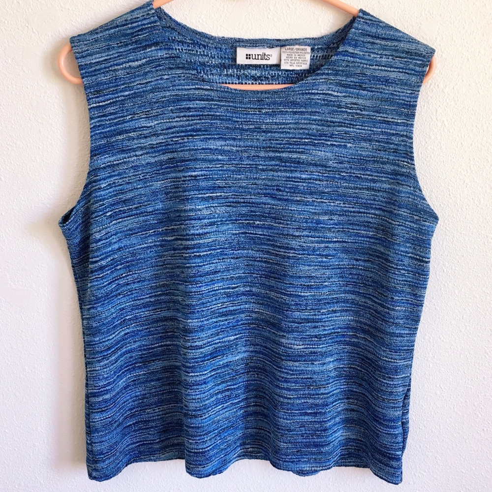 NWOT Large Blue Sleeveless Top